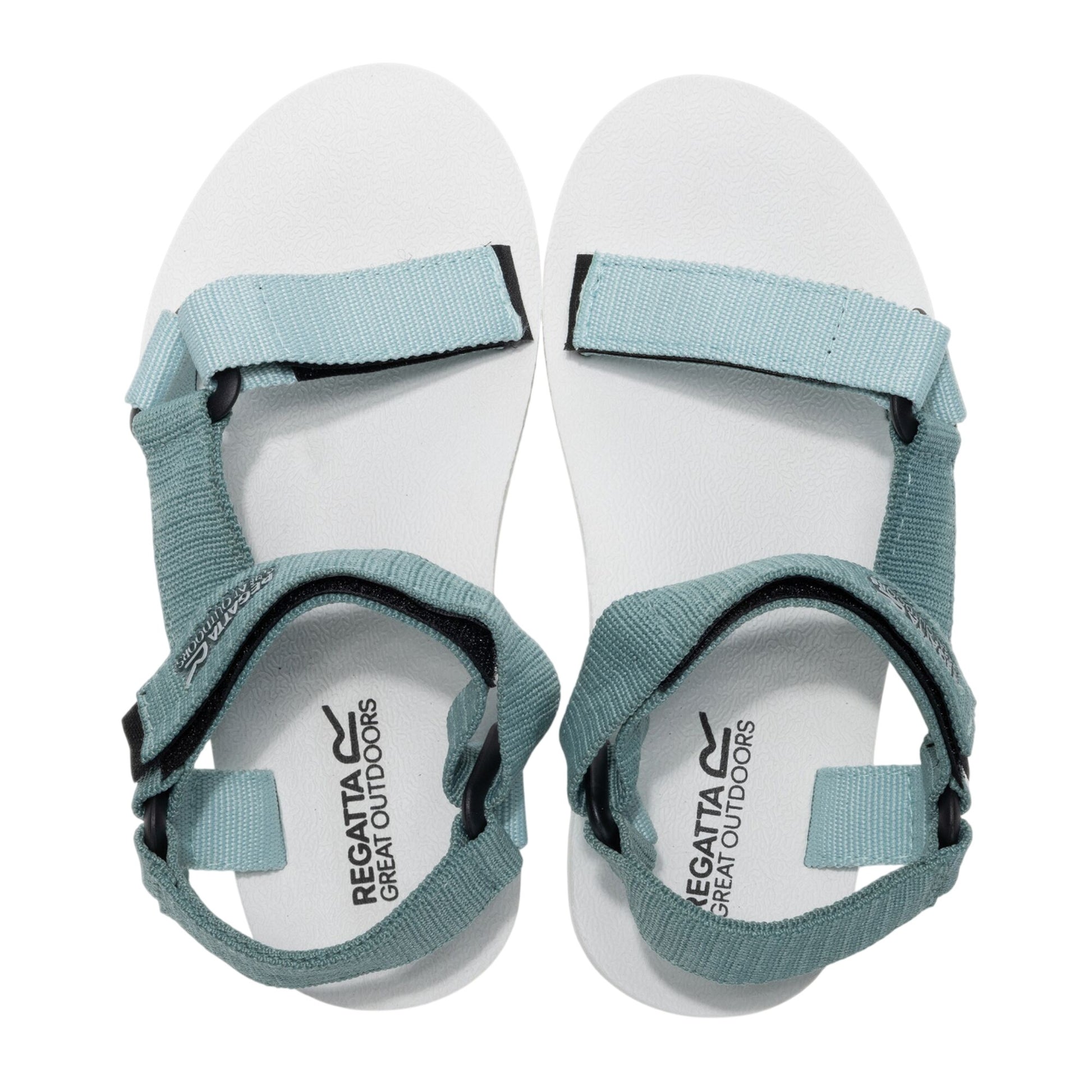 Ivy Moss-Ocean Mist - Close up - Regatta Childrens-Kids Vendeavour Sandals