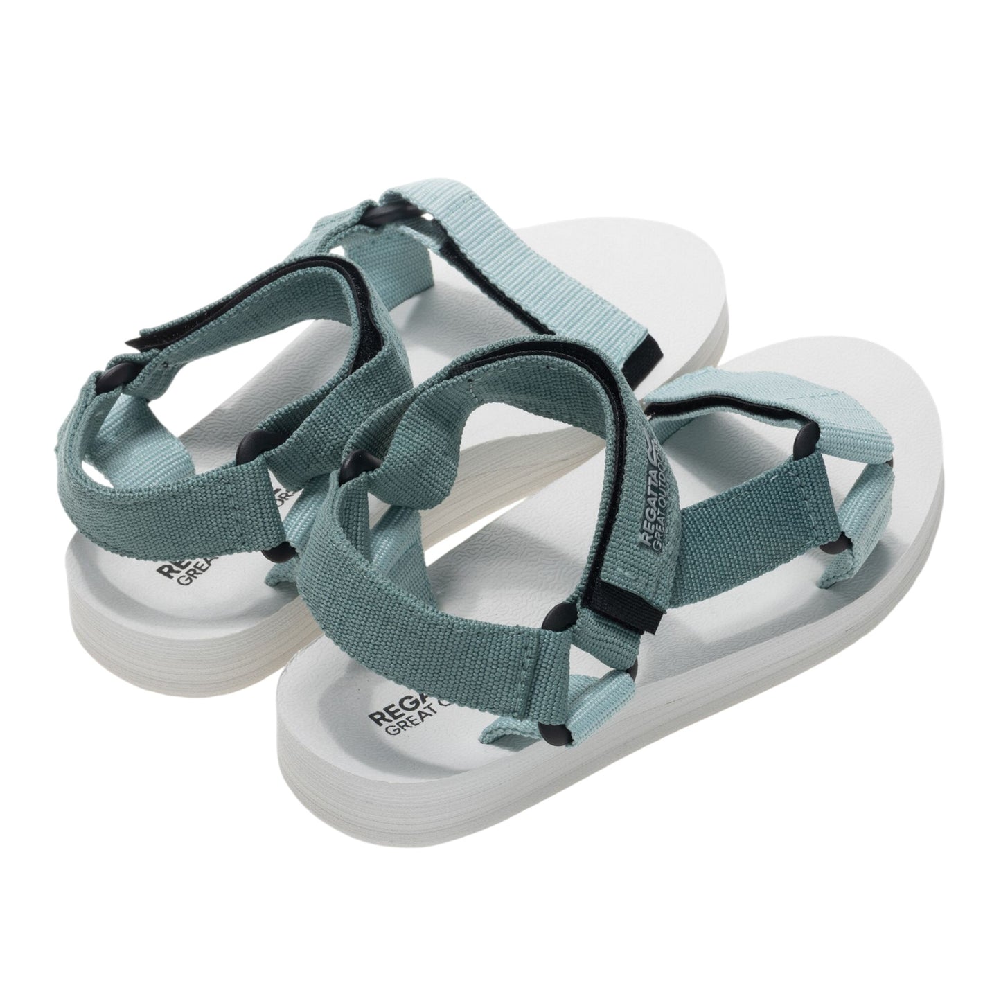 Ivy Moss-Ocean Mist - Back - Regatta Childrens-Kids Vendeavour Sandals