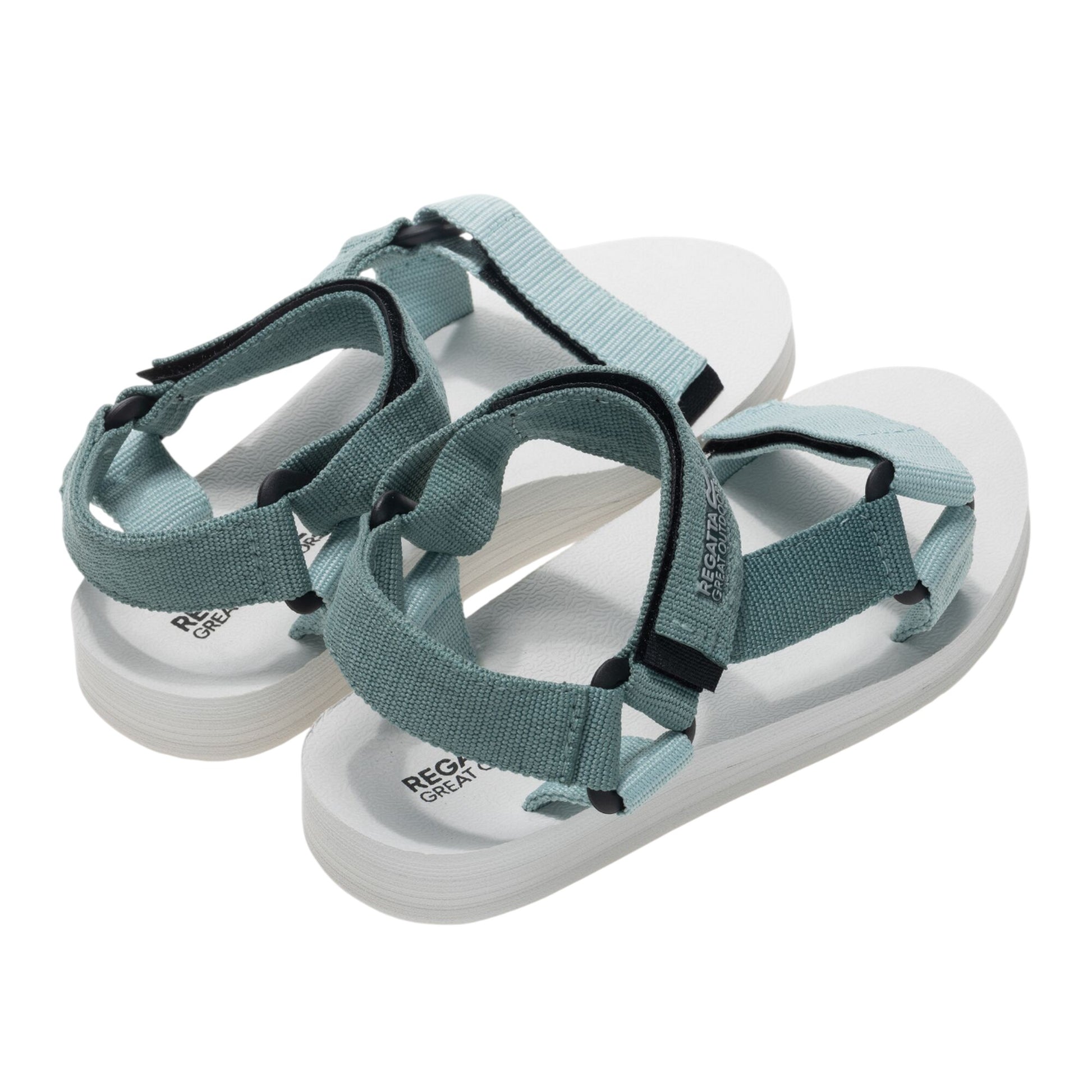 Ivy Moss-Ocean Mist - Back - Regatta Childrens-Kids Vendeavour Sandals