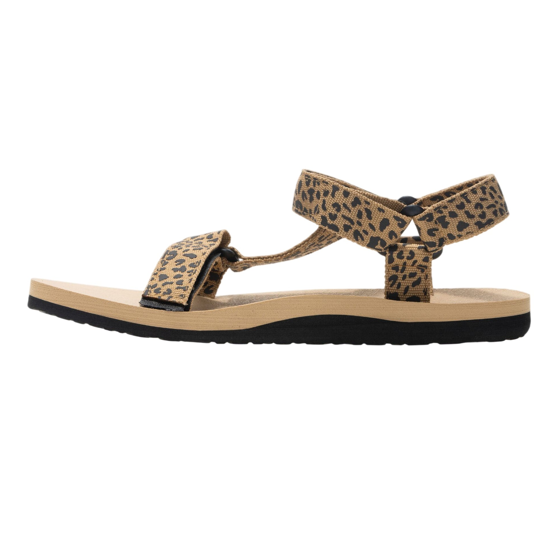 Leopard-Black - Pack Shot - Regatta Womens-Ladies Vendeavour Leopard Print Sandals