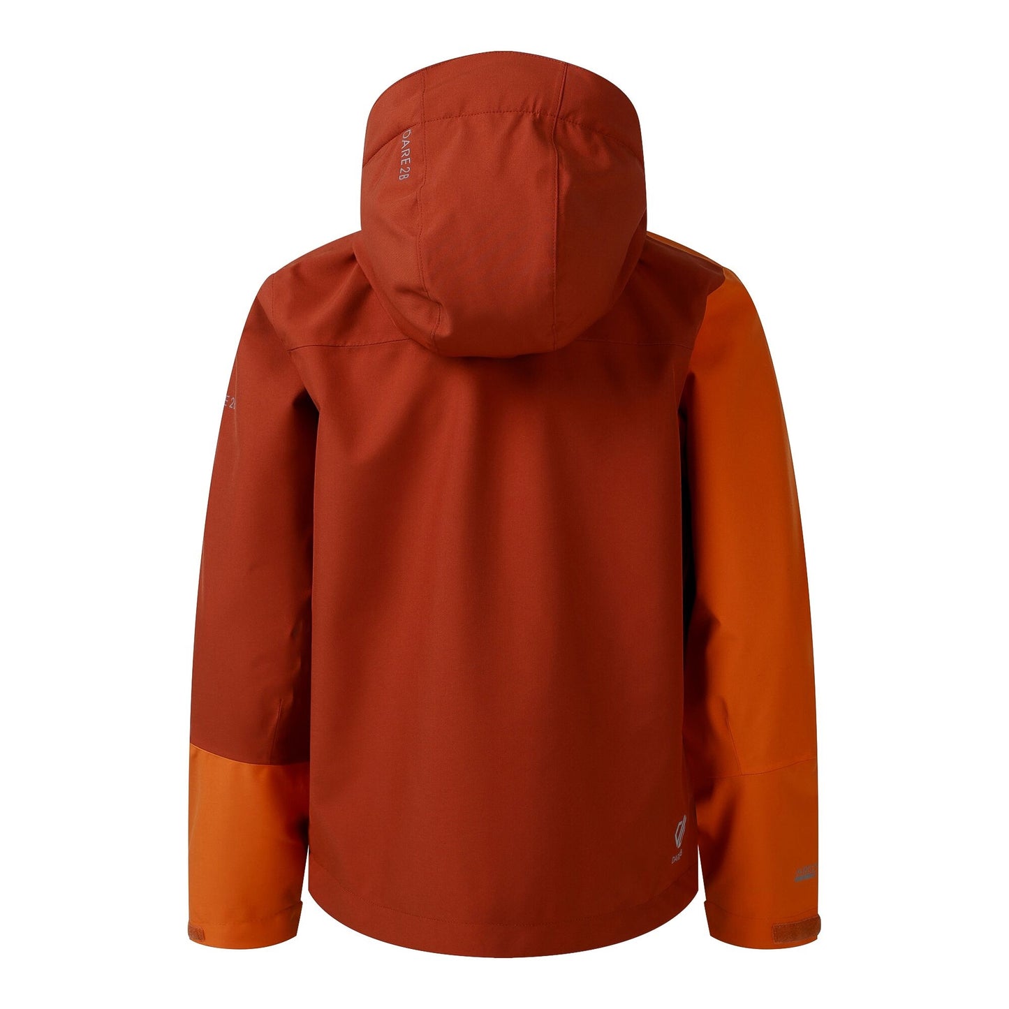 Burnt Orange - Back - Dare 2B Childrens-Kids Explore III Waterproof Jacket