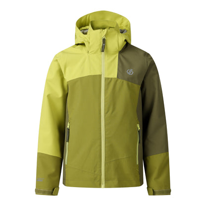 Golden Cypress - Front - Dare 2B Childrens-Kids Explore III Waterproof Jacket