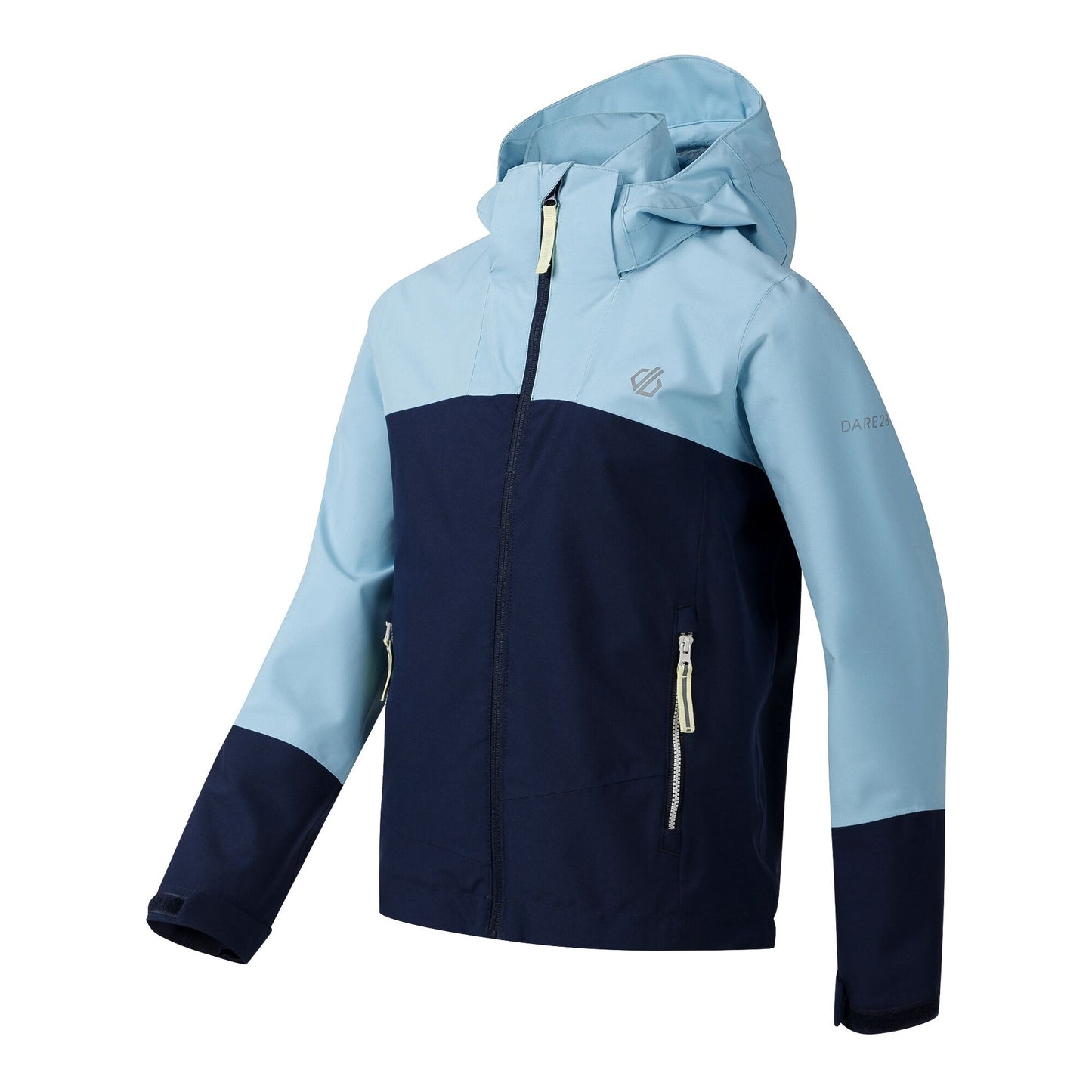 Nordic Blue - Side - Dare 2B Childrens-Kids Explore III Waterproof Jacket