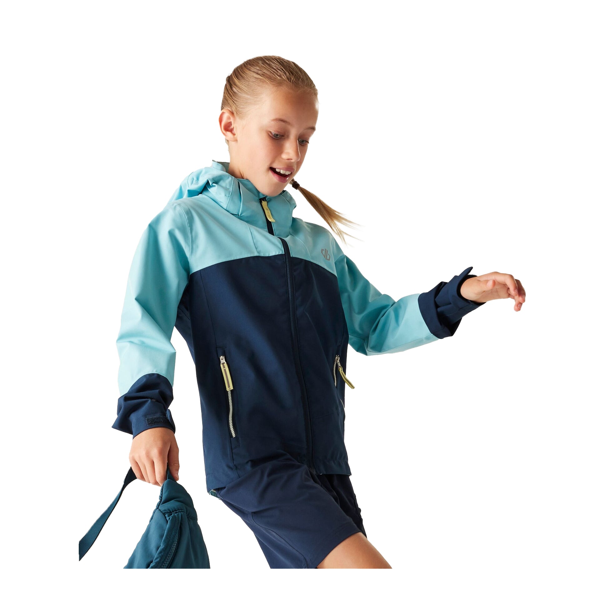 Nordic Blue - Lifestyle - Dare 2B Childrens-Kids Explore III Waterproof Jacket