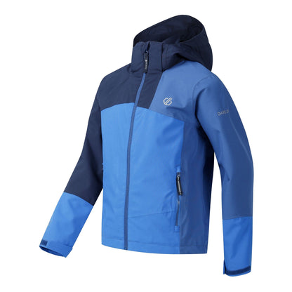 Oxford Blue - Side - Dare 2B Childrens-Kids Explore III Waterproof Jacket