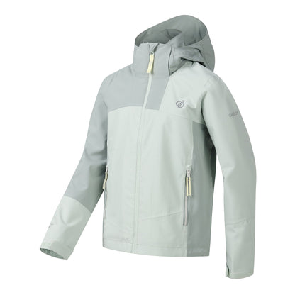 Celadon - Side - Dare 2B Childrens-Kids Explore III Waterproof Jacket
