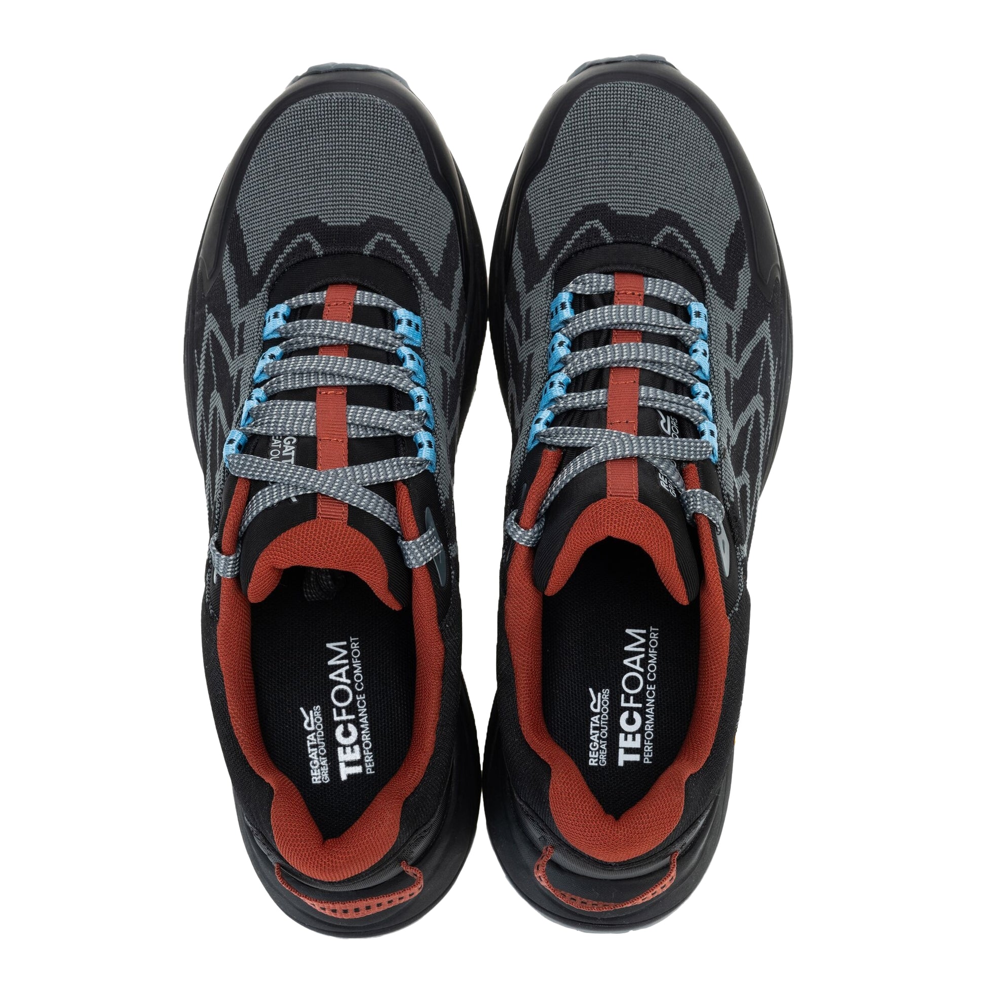 Dark Storm-Brick - Pack Shot - Regatta Mens Cruize Logo Shoes