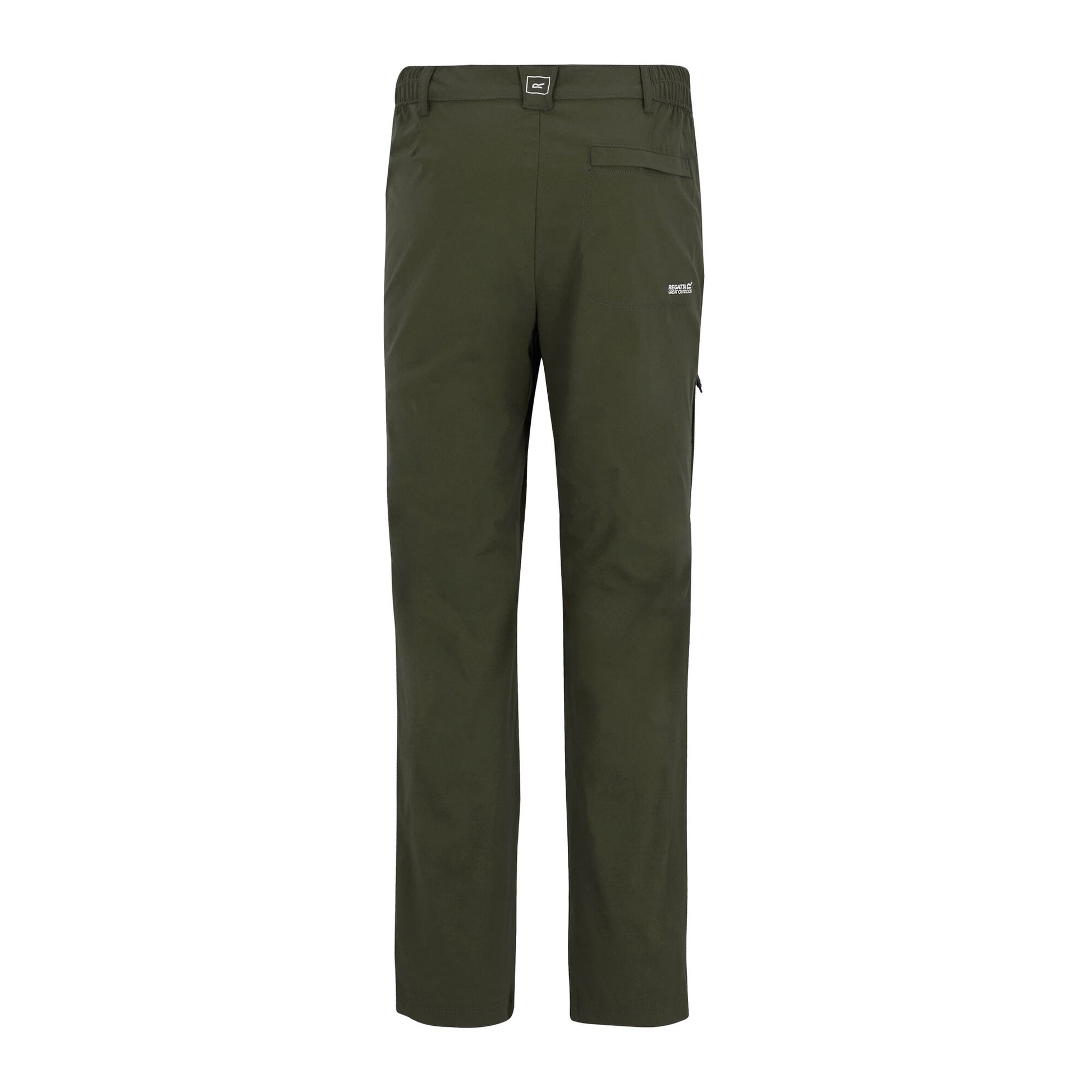 Dark Khaki - Back - Regatta Mens Highton II Logo Trousers