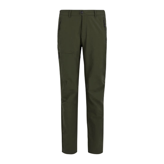Dark Khaki - Front - Regatta Mens Highton II Logo Trousers
