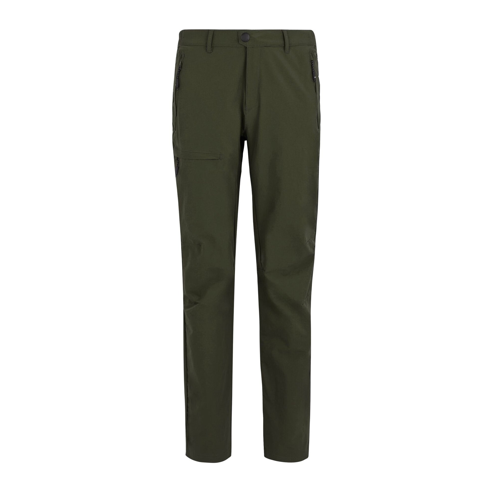 Dark Khaki - Front - Regatta Mens Highton II Logo Trousers