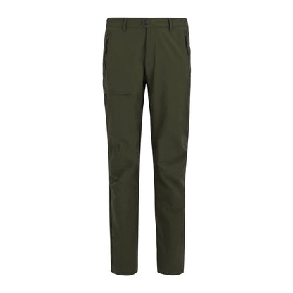 Dark Khaki - Front - Regatta Mens Highton II Logo Trousers