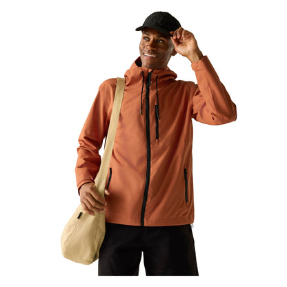 Brick Red - Pack Shot - Regatta Mens Frankie Waterproof Jacket
