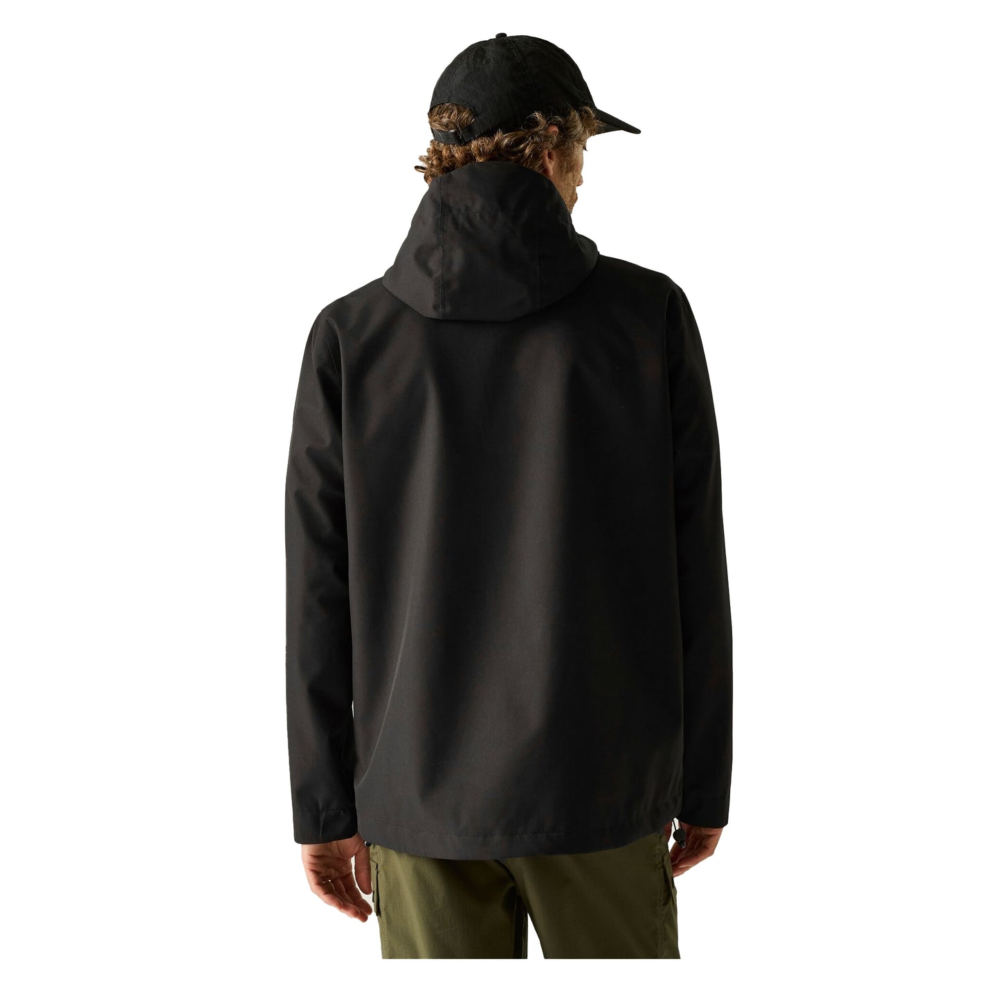 Black - Close up - Regatta Mens Frankie Waterproof Jacket