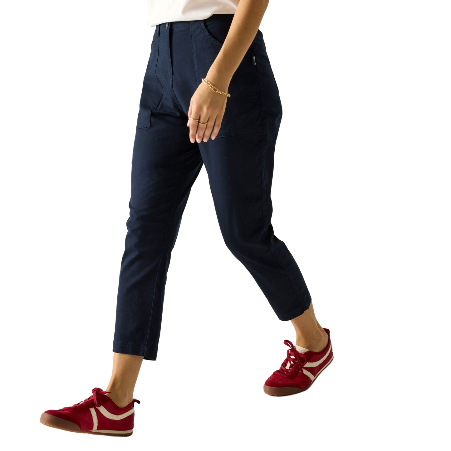 Navy - Lifestyle - Regatta Womens-Ladies Shorebella Capri Trousers