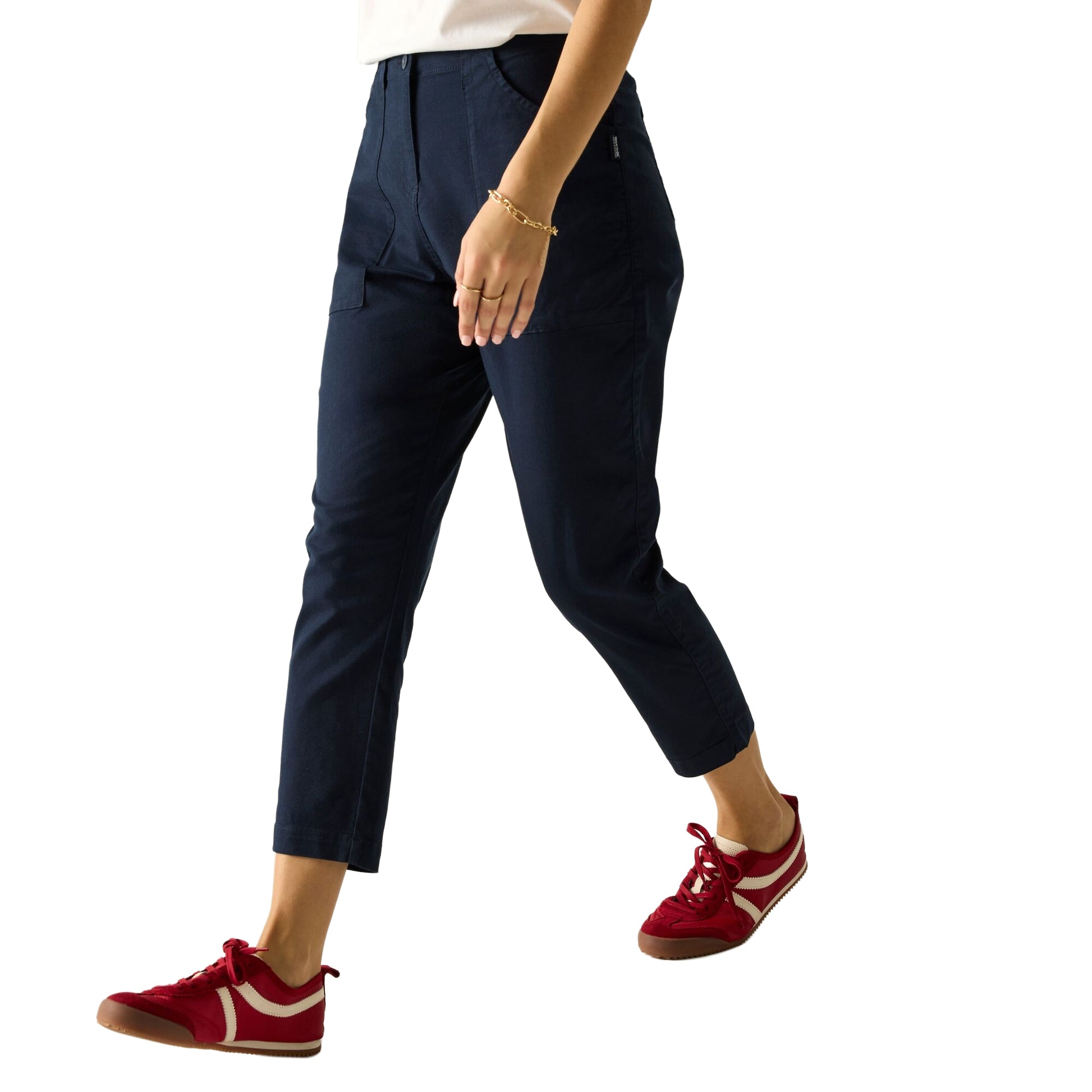 Navy - Lifestyle - Regatta Womens-Ladies Shorebella Capri Trousers