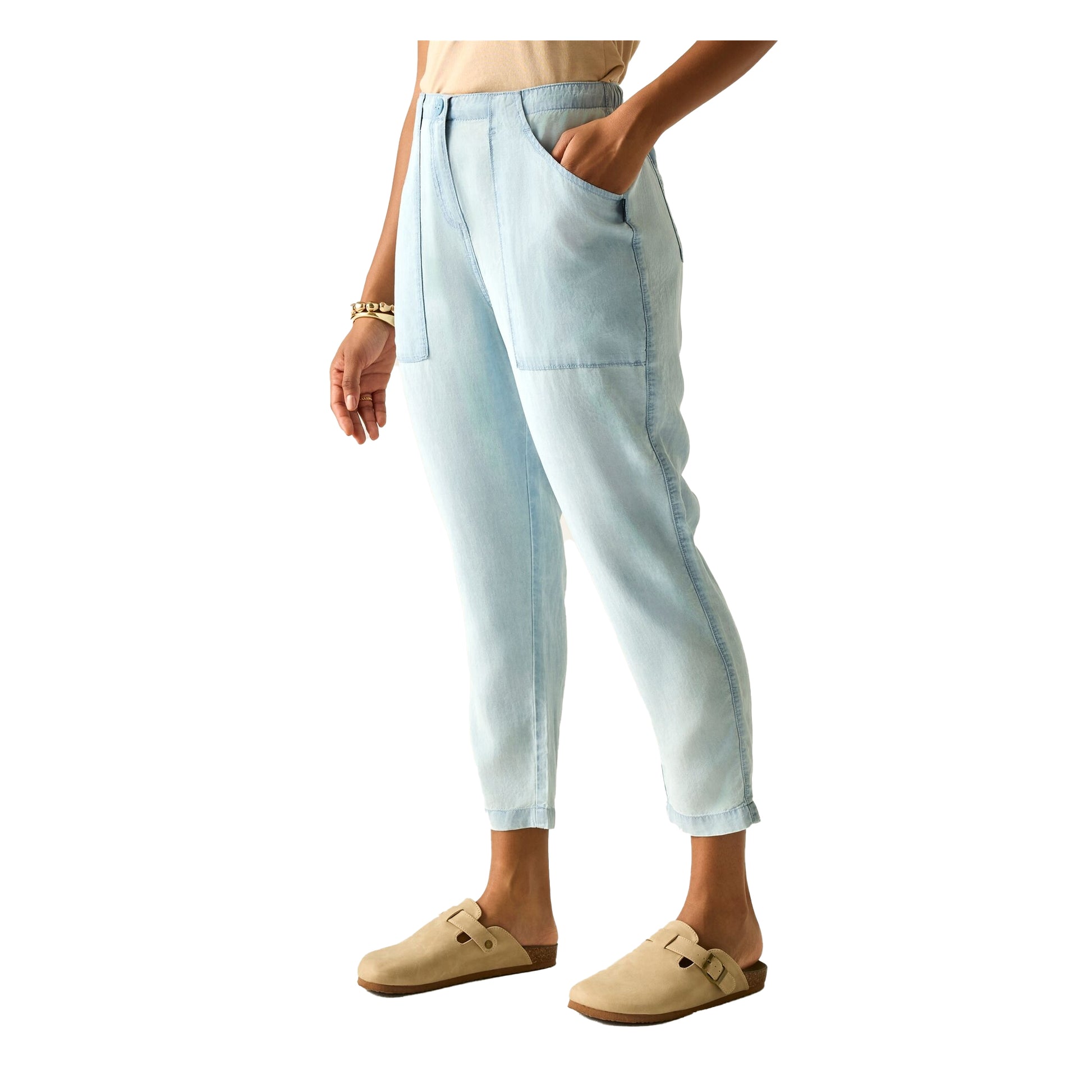 Chambray - Pack Shot - Regatta Womens-Ladies Shorebella Capri Trousers