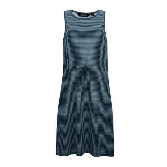 Navy-White - Front - Regatta Womens-Ladies Amorie Dress