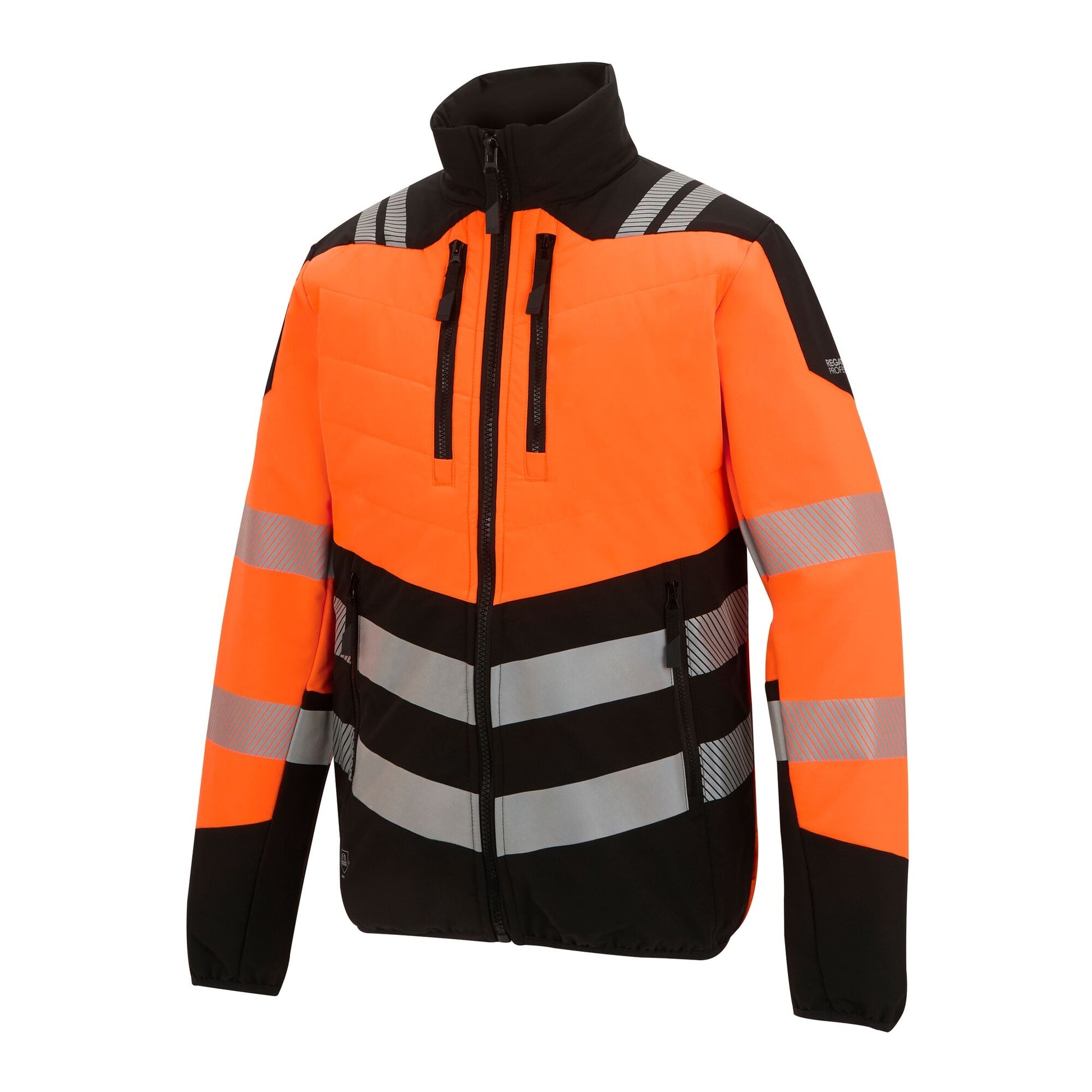 Black-Orange - Side - Regatta Mens X-Pro Hi-Vis Hybrid Jacket
