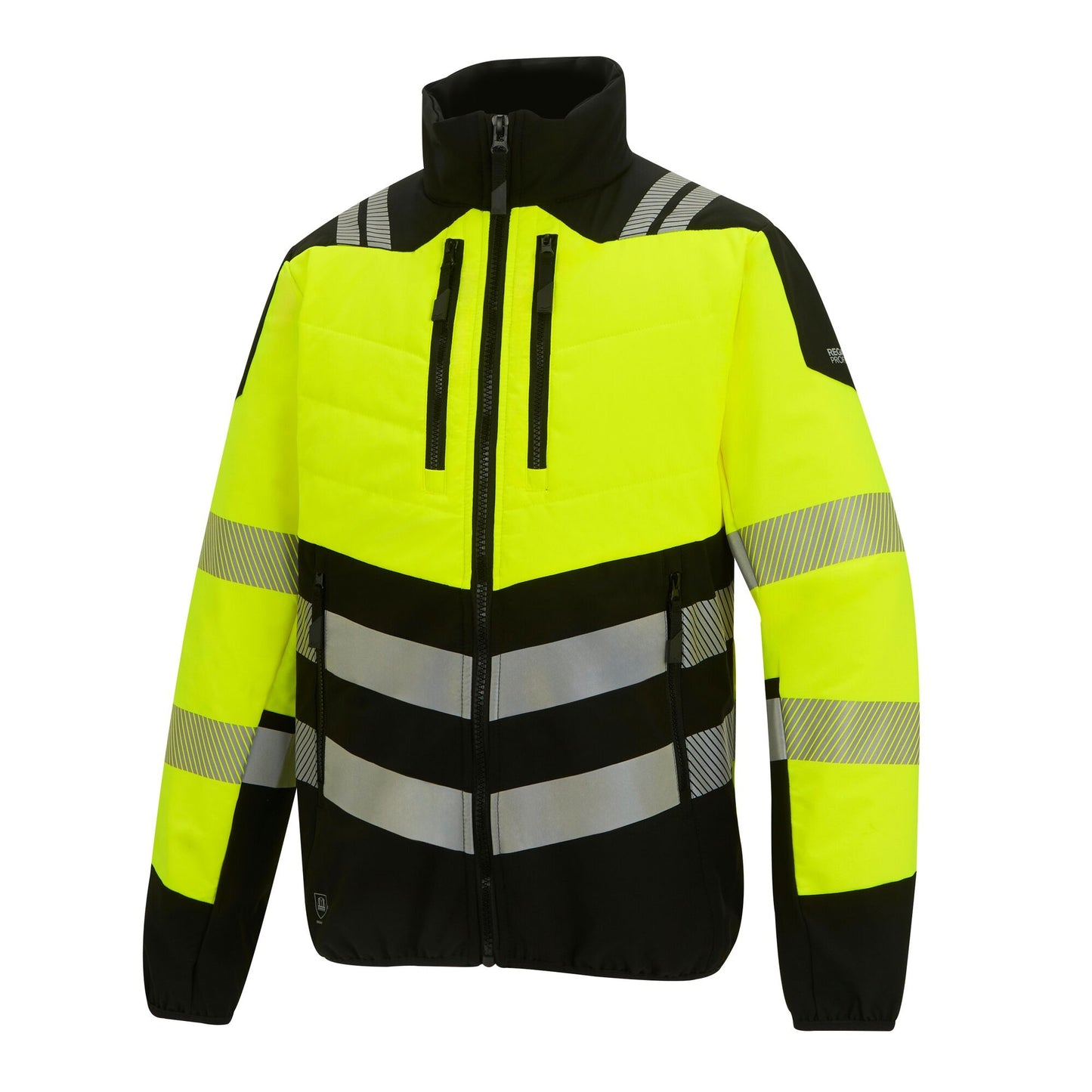 Black-Yellow - Side - Regatta Mens X-Pro Hi-Vis Hybrid Jacket