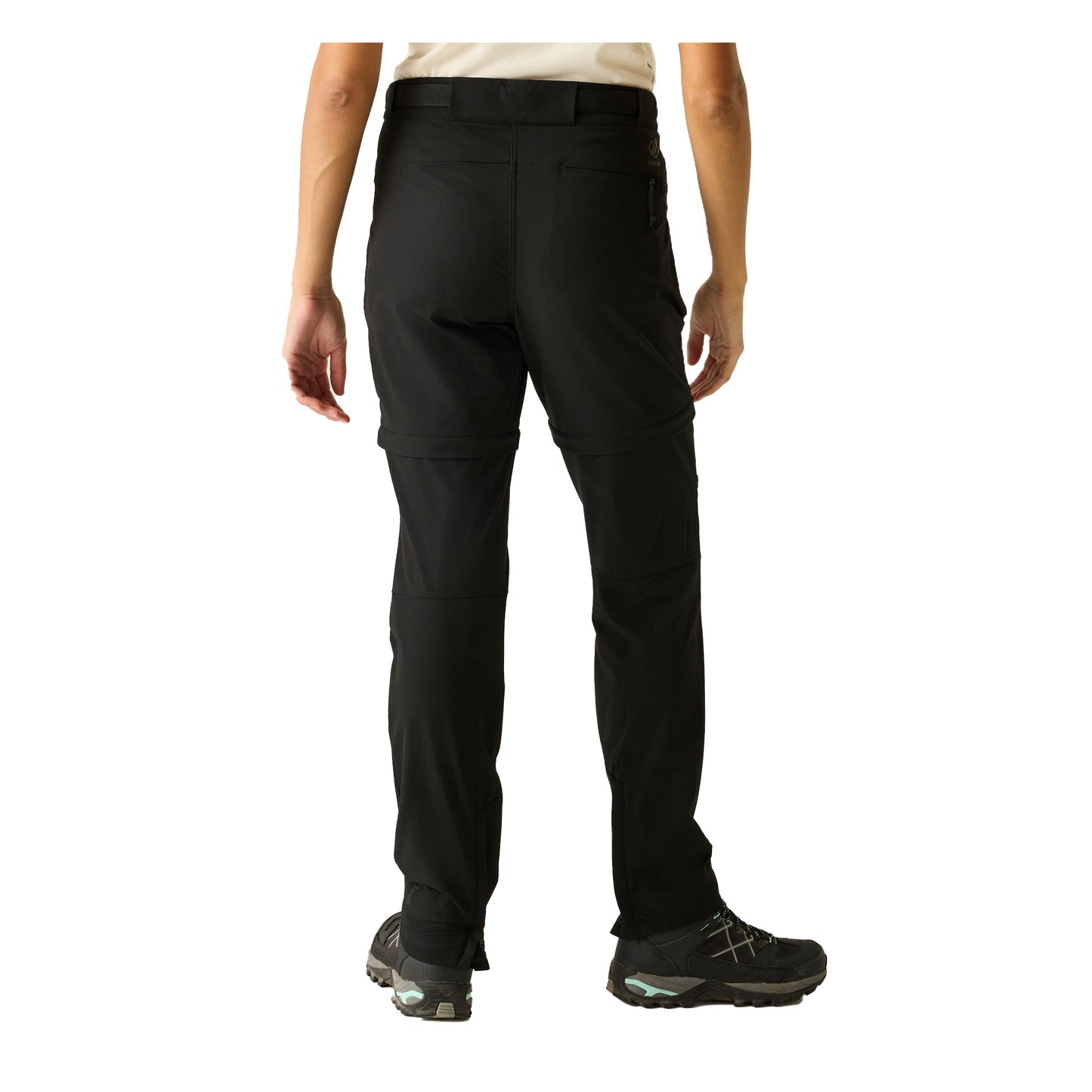 Black - Back - Dare 2B Womens-Ladies Melodic Pro Zip-Off Trousers