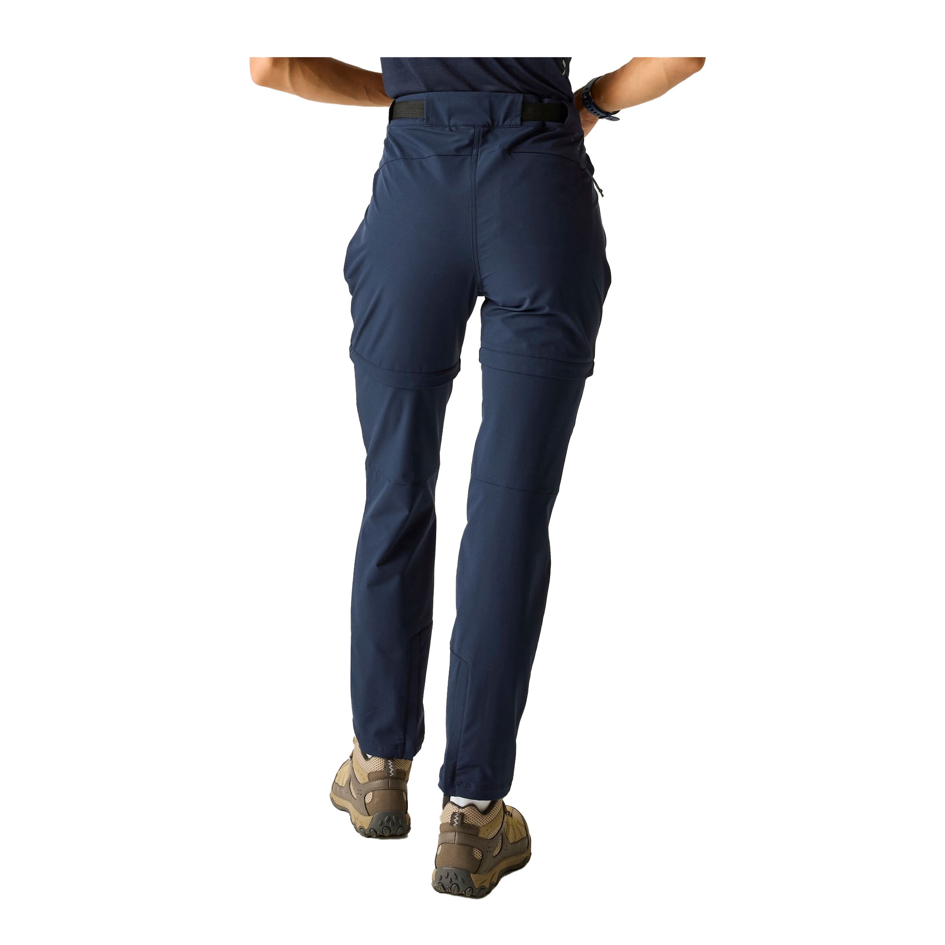 Navy - Back - Dare 2B Womens-Ladies Melodic Pro Zip-Off Trousers