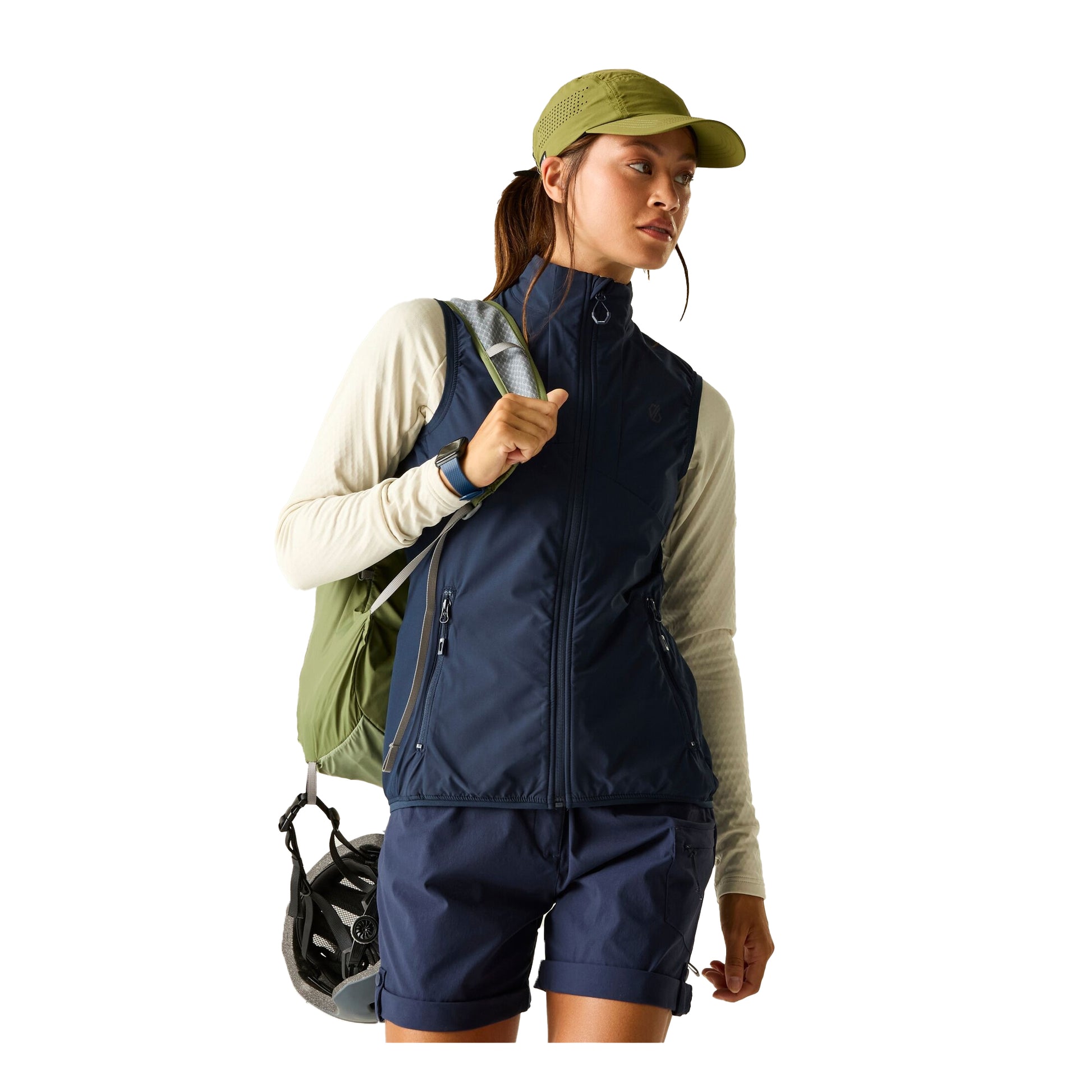Navy - Pack Shot - Dare 2B Womens-Ladies Nomadic Lightweight Body Warmer