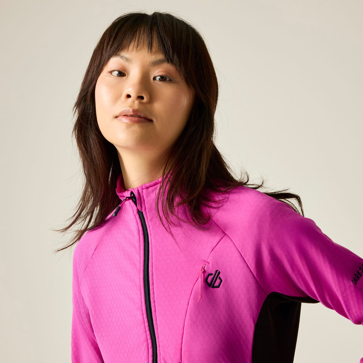Extreme Pink - Close up - Dare 2B Womens-Ladies Emerging III Stretch Jacket