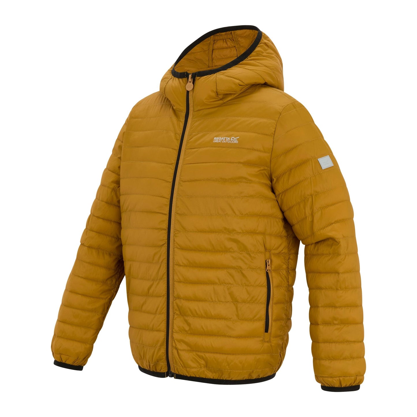 Wood Brown - Side - Regatta Childrens-Kids Hillpack Hooded Jacket