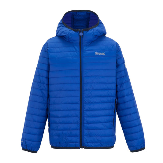 Olympian Blue - Front - Regatta Childrens-Kids Hillpack Hooded Jacket
