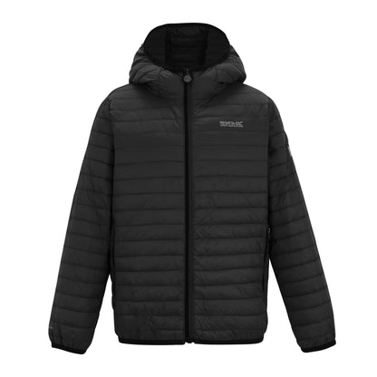 Black - Front - Regatta Childrens-Kids Hillpack Hooded Jacket