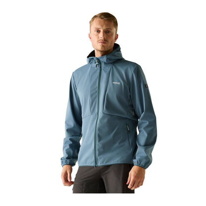 China Blue - Lifestyle - Regatta Mens Tredmoor Soft Shell Jacket
