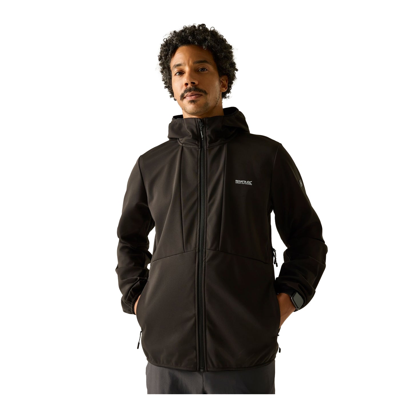 Black - Lifestyle - Regatta Mens Tredmoor Soft Shell Jacket