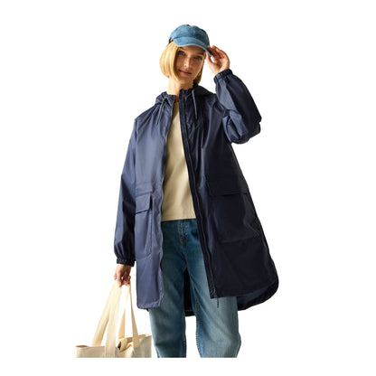 Navy - Close up - Regatta Womens-Ladies Brindel Pack-It Jacket