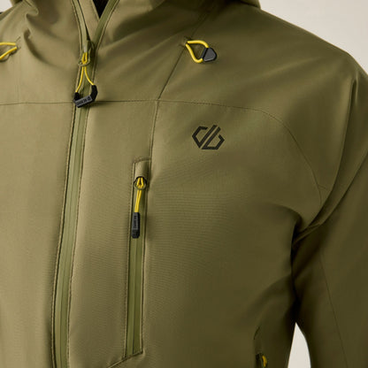 Martini Olive - Close up - Dare 2B Mens Torrek III Waterproof Jacket