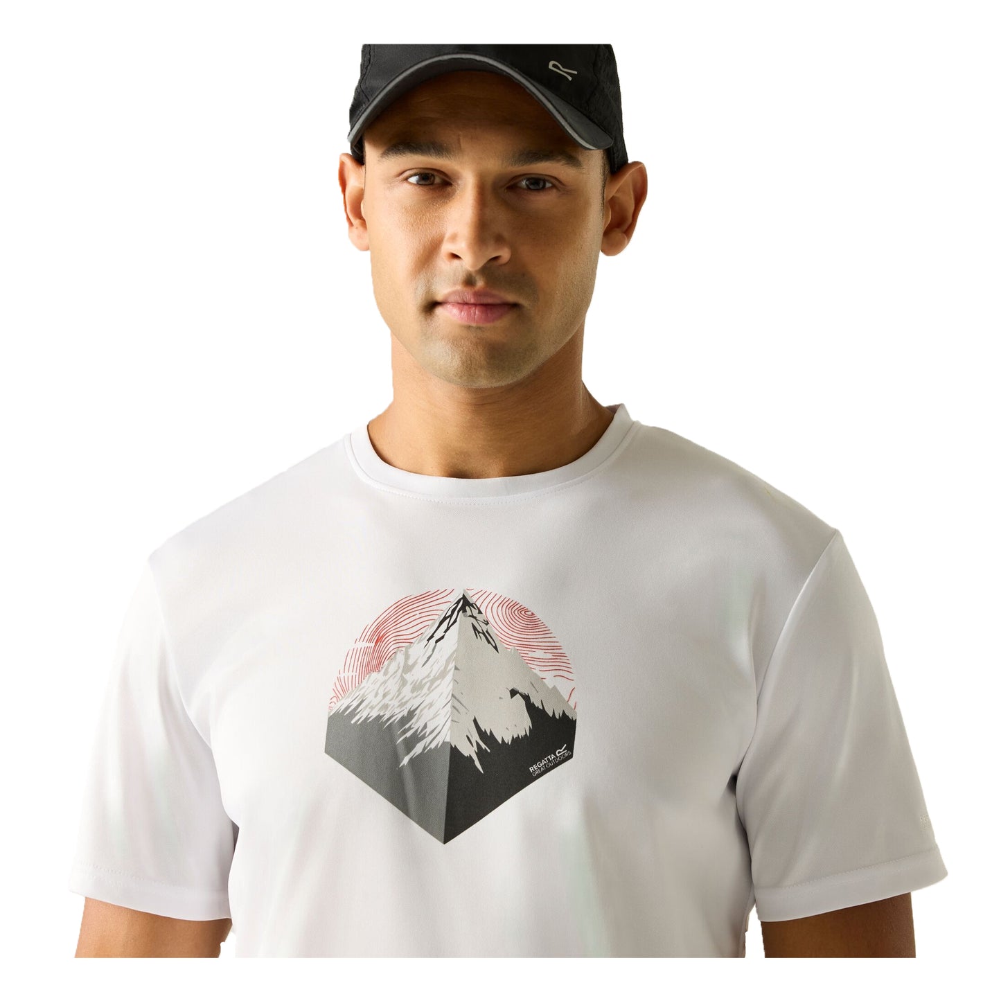 White - Lifestyle - Regatta Mens Fingal Mountain T-Shirt