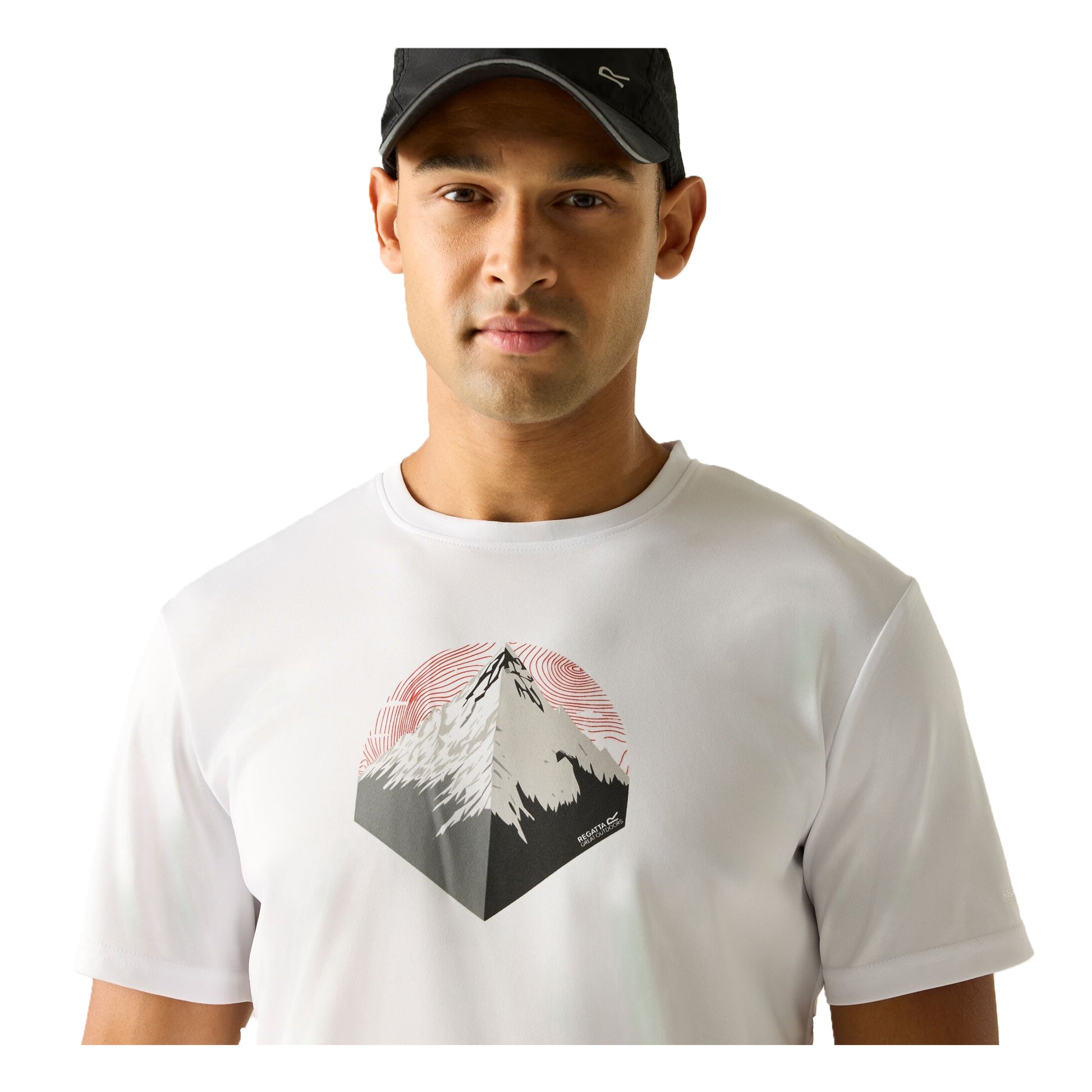 White - Lifestyle - Regatta Mens Fingal Mountain T-Shirt