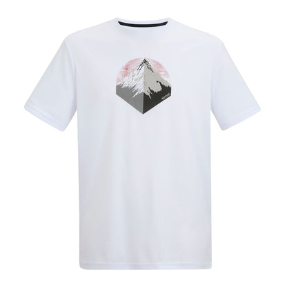 White - Front - Regatta Mens Fingal Mountain T-Shirt