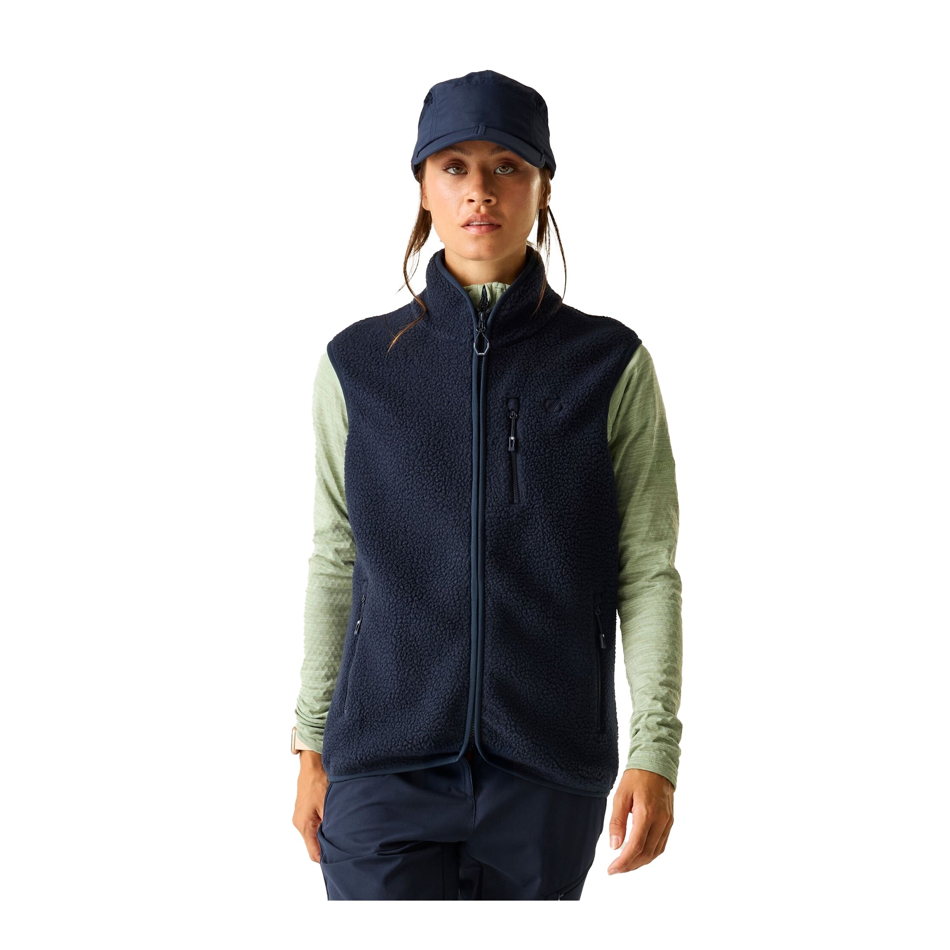 Navy - Lifestyle - Dare 2B Womens-Ladies Excursion Fleece Body Warmer