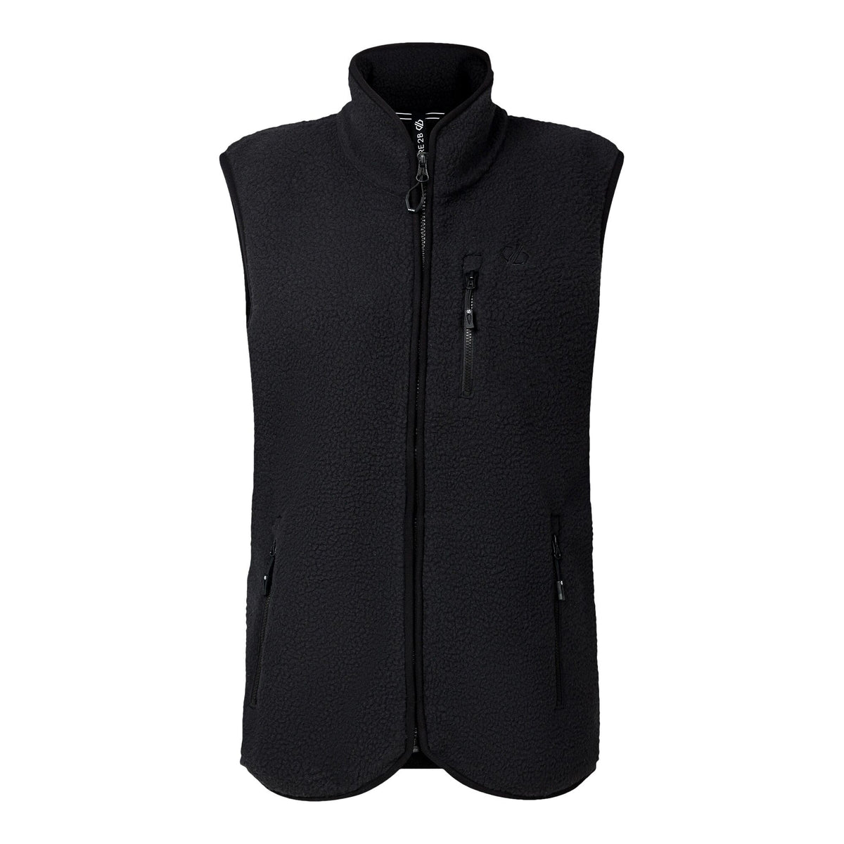 Black - Front - Dare 2B Womens-Ladies Excursion Fleece Body Warmer
