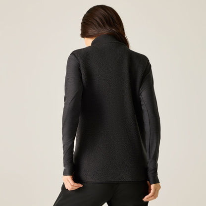 Black - Close up - Dare 2B Womens-Ladies Excursion Fleece Body Warmer