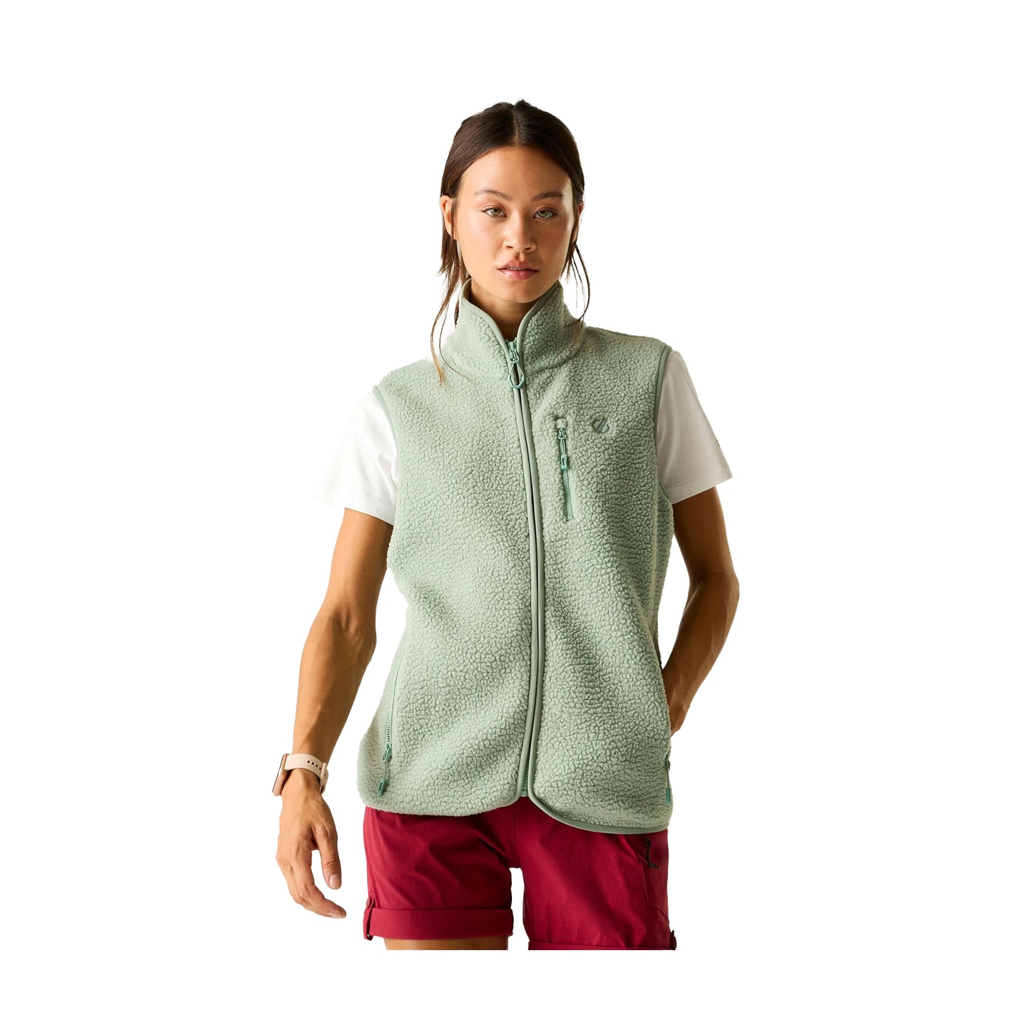 Glacier Green - Lifestyle - Dare 2B Womens-Ladies Excursion Fleece Body Warmer