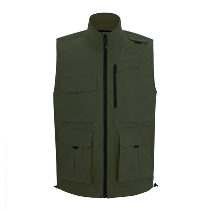 Khaki Green - Front - Regatta Mens Light Insect Repellent Travel Body Warmer