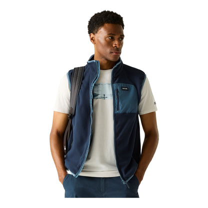 Navy-China Blue - Lifestyle - Regatta Professional Mens Frankie Fleece Gilet