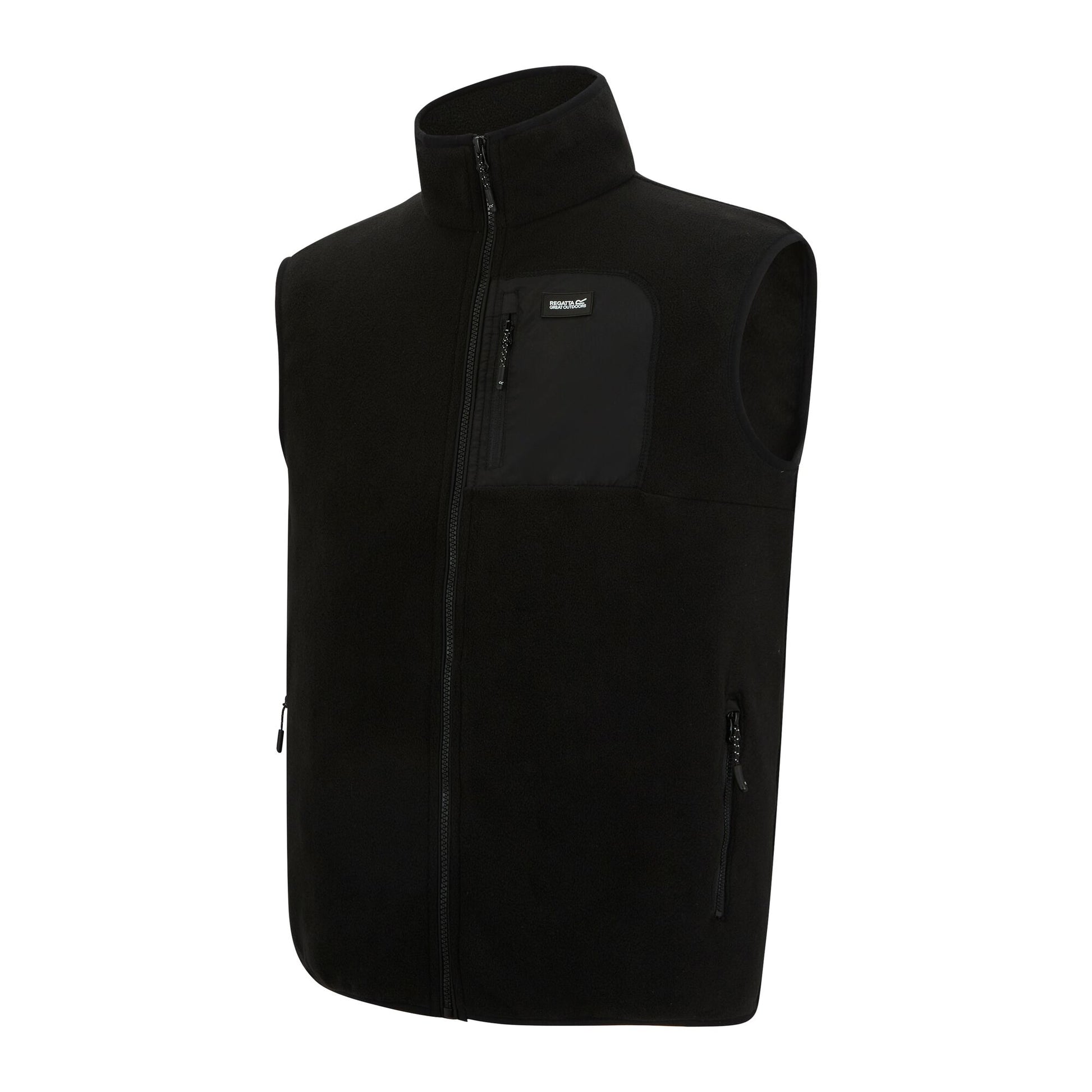 Black - Side - Regatta Professional Mens Frankie Fleece Gilet