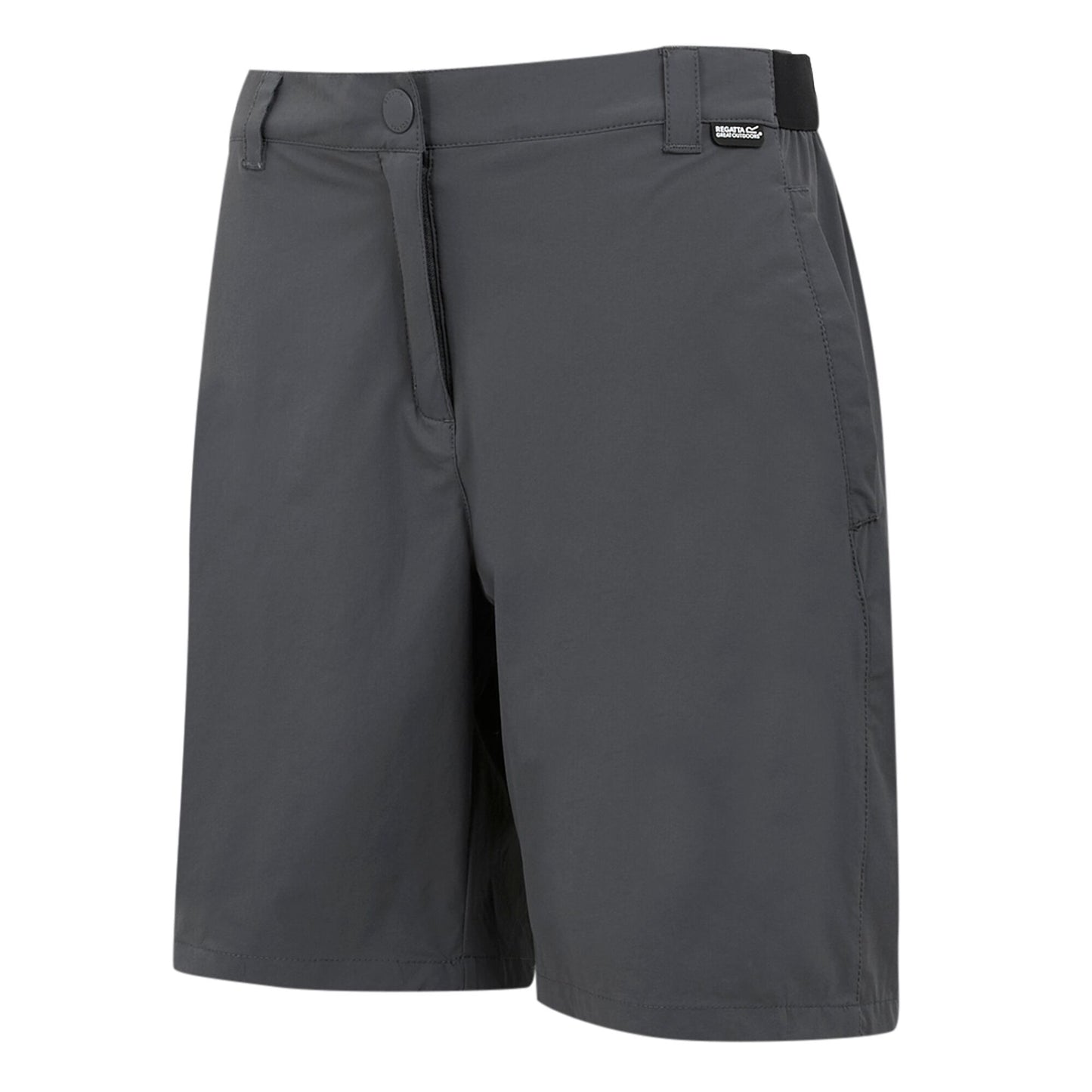 Seal Grey - Side - Regatta Professional Womens-Ladies Light Insect Repellent Travel Shorts