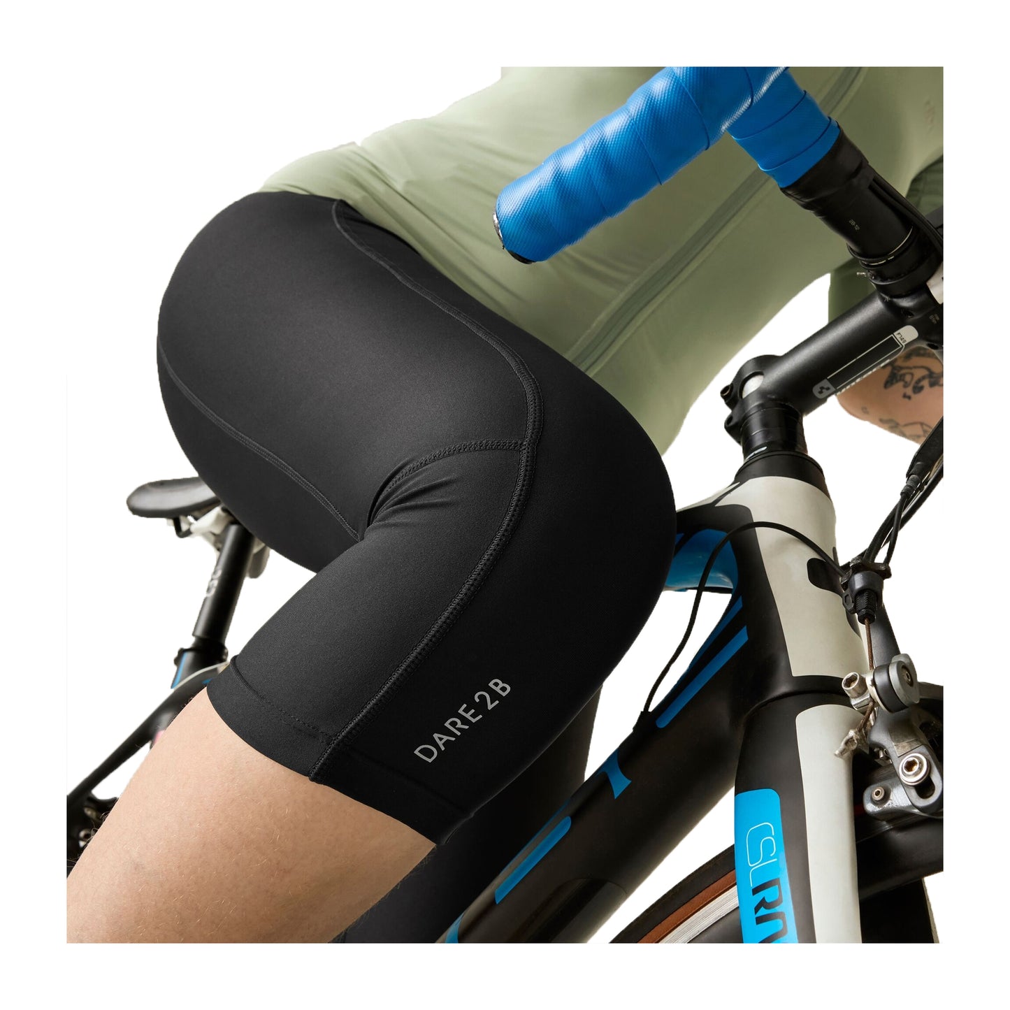 Black - Side - Dare 2B Womens-Ladies Verve Cycling Capri