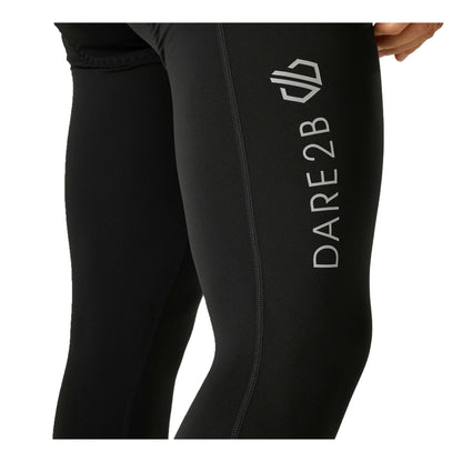 Black - Side - Dare 2B Mens Ultra Bibbled Cycling Bib Shorts