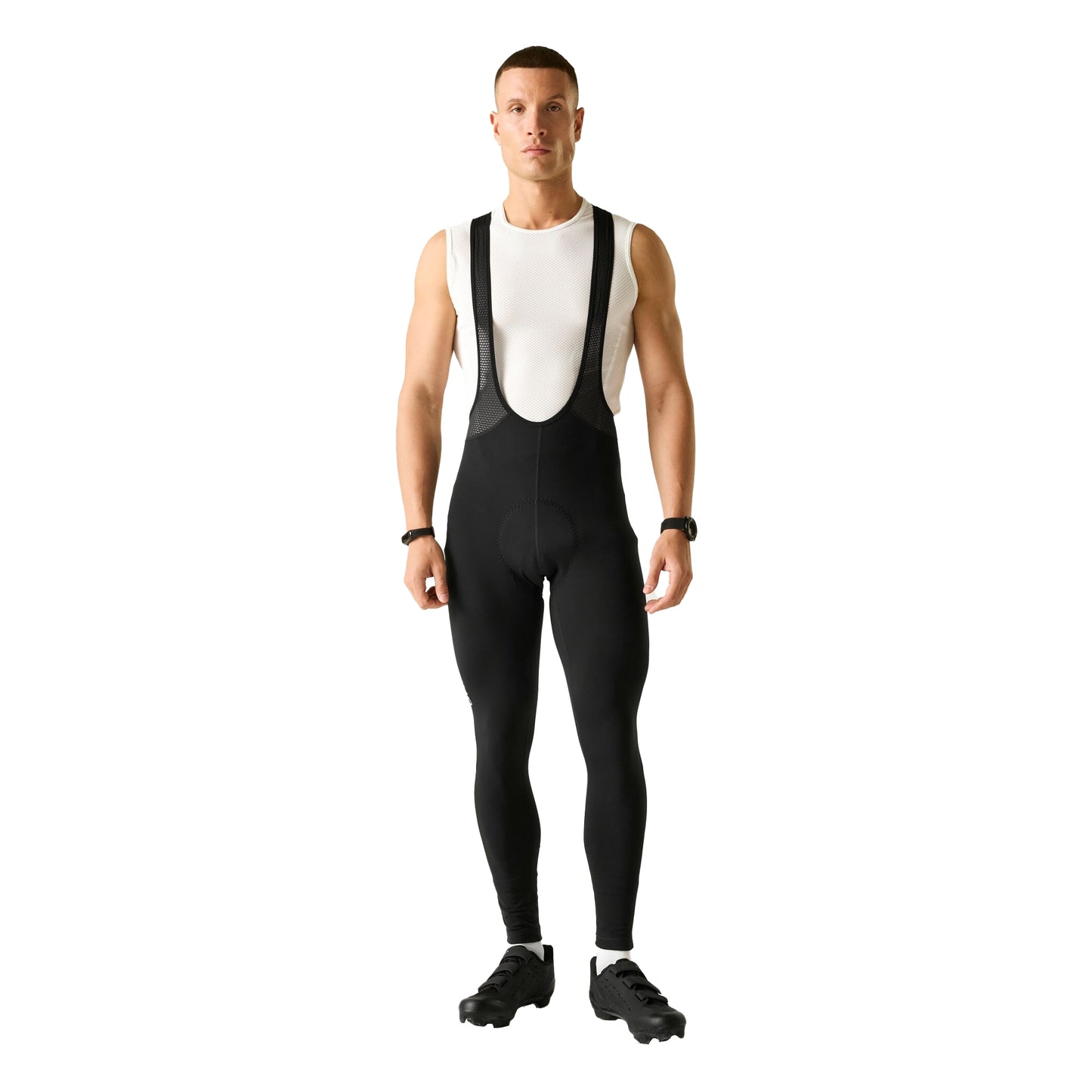 Black - Front - Dare 2B Mens Ultra Bibbled Cycling Bib Shorts