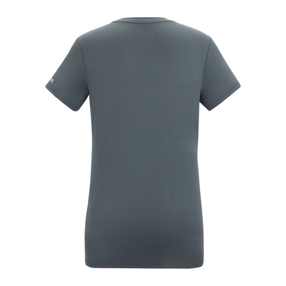 Storm Grey - Back - Regatta Womens-Ladies Fingal Flowers Stretch T-Shirt
