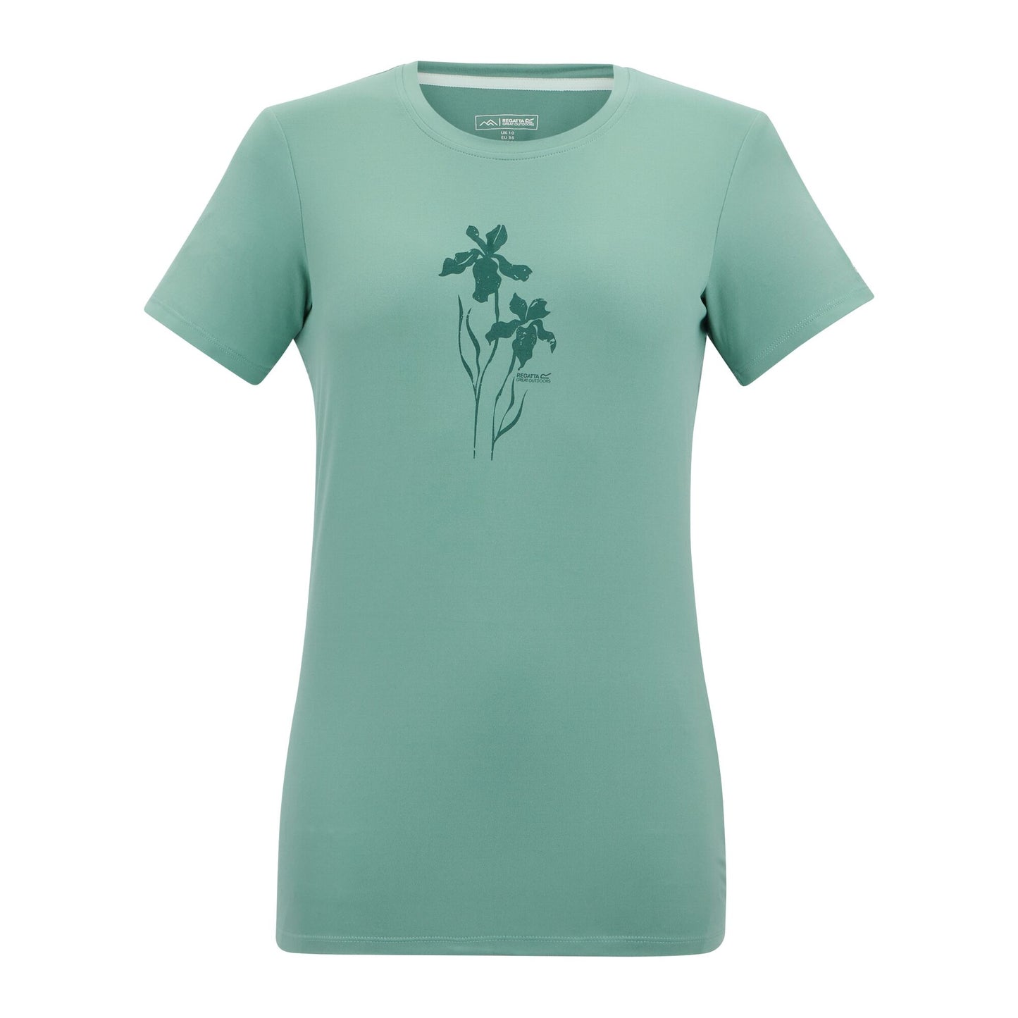 Ivy Moss - Front - Regatta Womens-Ladies Fingal Flowers Stretch T-Shirt
